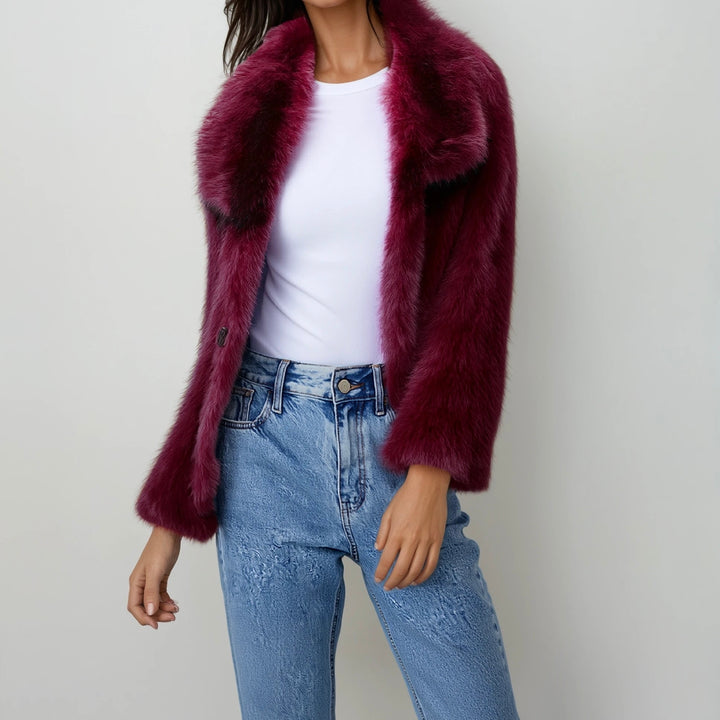 Bordeaux Belle Plush Coat